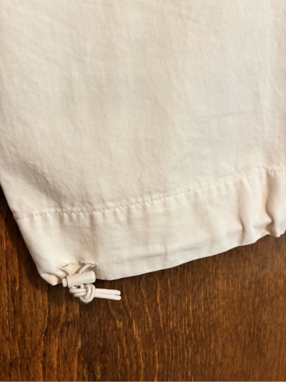 THE GREAT. Convoy Straight-Leg Cargo Pants in Cream - Picture 12 of 12
